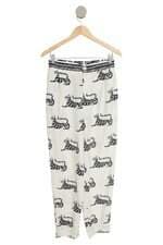 Calça viscolinho Farm off white estampada