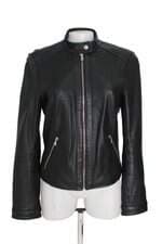 Jaqueta de couro Amaro feminina preta