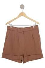 Shorts Amaro marrom com barra italiana