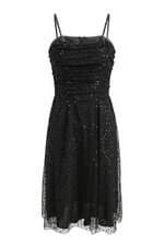 Vestido BCX kids preto com forro e paetê