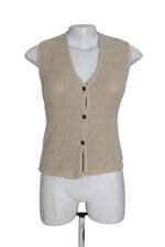 Colete feminino bege