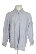 Camisa Deanne masculina azul listrada