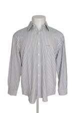 Camisa borelli masculina branca listrada