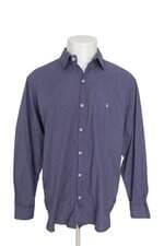 Camisa Luidgi masculina azul quadriculada