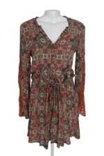 Vestido Lezalez estampado com bordado