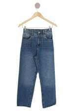 Calça Mom Jeans Renner Feminina Azul Com Strass