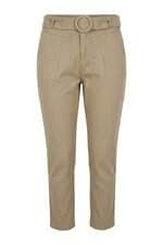 Calça de sarja Predilect's skinny bege com cinto
