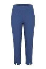 Calça Plus Size Lo rendu canelada azul