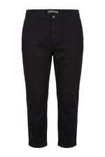 Calça de sarja Plus Size feminina Bluebetty preta