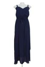 Vestido longo Mob azul