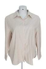 Camisa Muna bege listrada