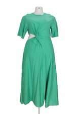 Vestido Farm verde com recortes