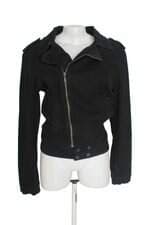 jaqueta em sarja Sawary feminina preta