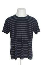 Camiseta Malwee masculina azul marinho listrada