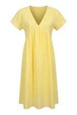 Vestido Laise Midi Feminino Zara Amarelo