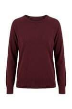 Blusa em Tricot Feminina Zara Manga Longa Vinho