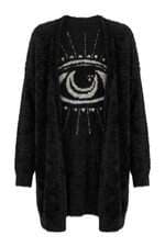 Cardigan Tricot Farm Pelucia Preto