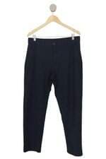 Calça de sarja Zara masculina xadrez azul