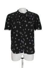 Camisa Renner feminina preta estampada