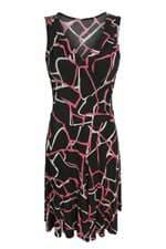 Vestido Le Lis Blanc feminino preto estampado