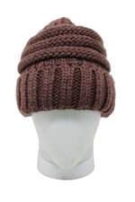 Gorro feminino Achados Repassa marrom