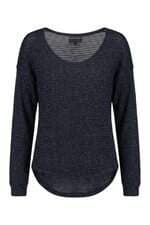 blusa de malha feminina azul com brilho