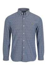 Camisa Lacoste masculina azul
