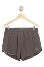 Shorts running Live masculino cinza com forro