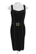 Vestido Talita Kume preto com cinto