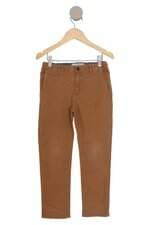 Calça H&M kids marrom com ajuste por elástico