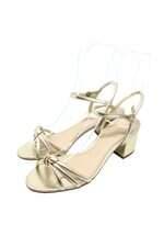 Sandália Arezzo feminina dourada