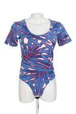 Body Hering feminino azul estamapdo