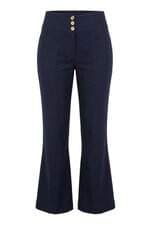 Calça Viscolinho Brooksfield feminina azul 