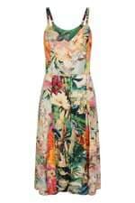 Vestido Farm feminino estampado com recortes