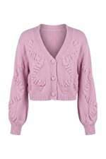 Cardigan de Tricot Feminino Hering Rosa