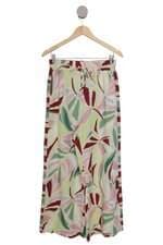 Calça ampla Shoulder estampada