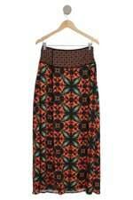 Saia Equus estampada com fenda