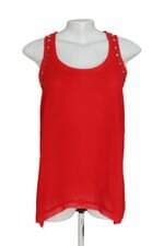 Regata Shoulder vermelha com aplique