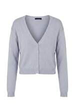 Cardigan em Tricot Feminino Brandy Melville Azul