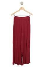 Calça canelada Lela Brandão vermelha