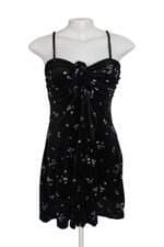 Vestido Youcom feminino preto floral
