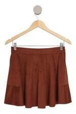 Saia em suede Cider marrom