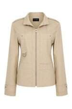 jaqueta feminina bege Casual Wear