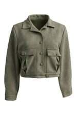 casaco feminino verde com com forro