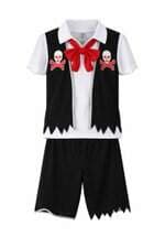 Fantasia Pirata kids preto e branco
