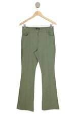 Calça de tecido feminina verde