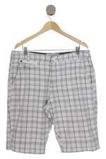 Bermuda C&A masculina branca xadrez