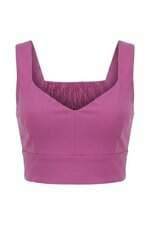 blusa cropped Amaro roxa