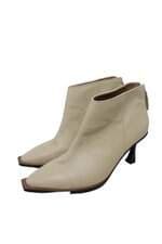 Bota Vicenza cano curto feminina bege