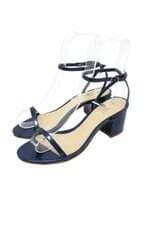 Sandália Schutz salto bloco azul